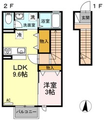 メゾンカアルの物件間取画像